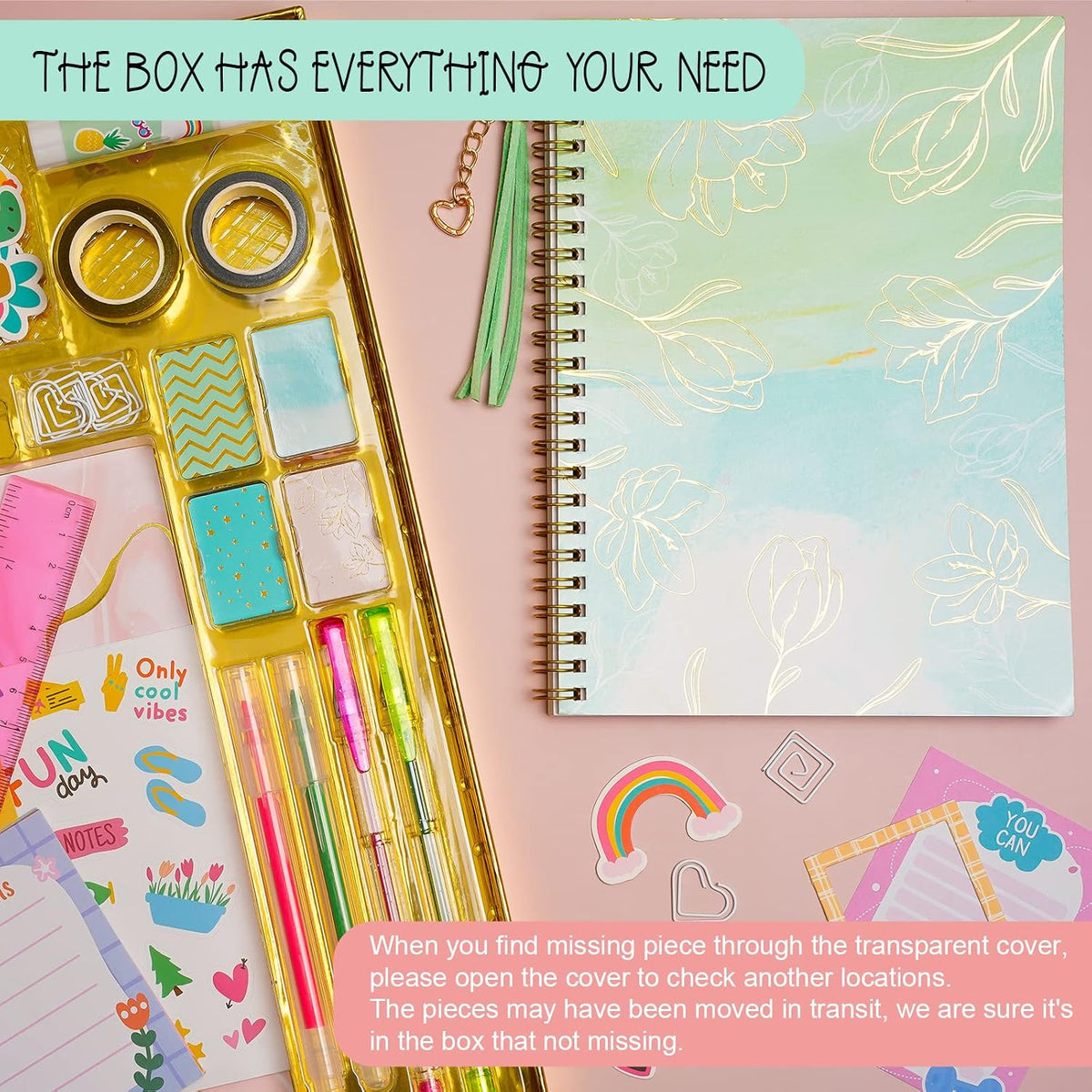 DIY Journal Kit for Girls, Scrapbook Gifts for 6 7 8 9 10 11 Year Old Girls