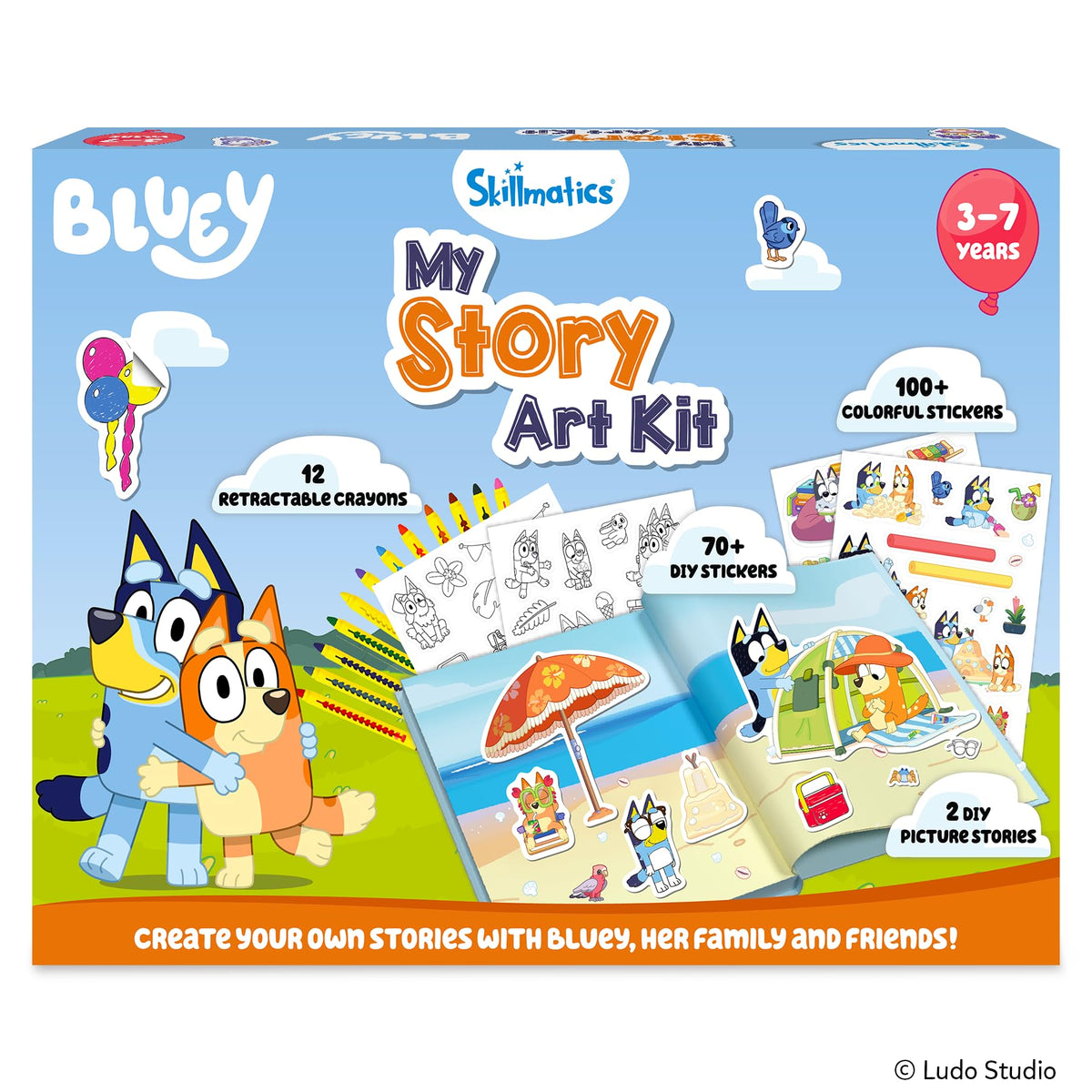 Skillmatics Storybook Art Kit – Unicorns & Princesses, Craft & Writing Kit