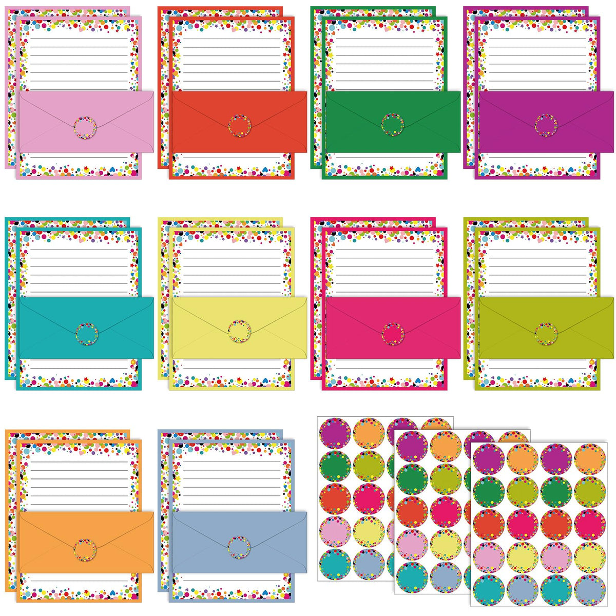 TaoBary 160 Pcs Vintage Floral Stationery Paper and Envelopes Set