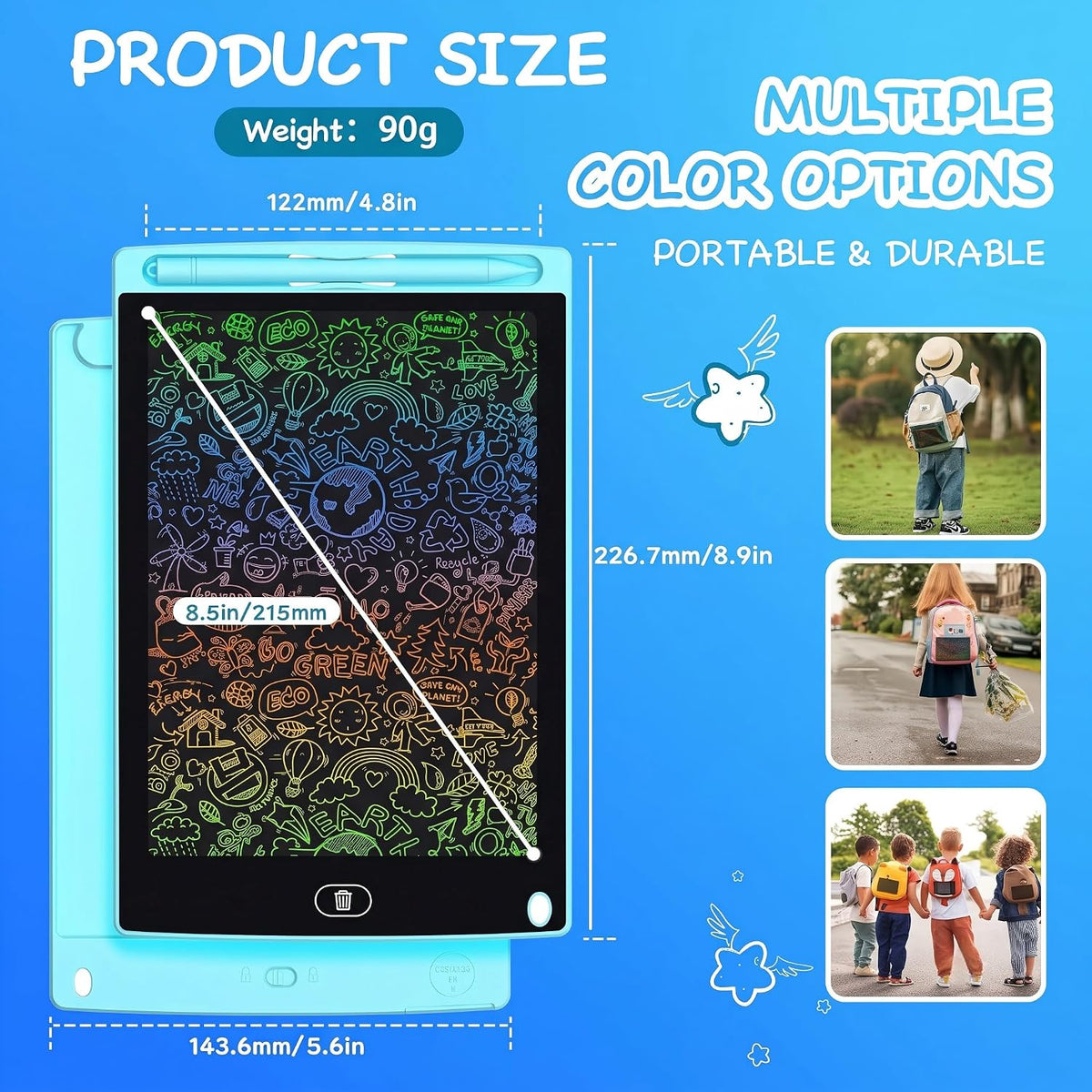 Party Favors for Kids, 20 Pack 8.5 Inch LCD Writing Tablet for School Classroom Rewards, Bulk Birthday Gifts for Boys & Girls Age 3-8, Mess-Free Travel Toys for Toddlers & Preschool Learning