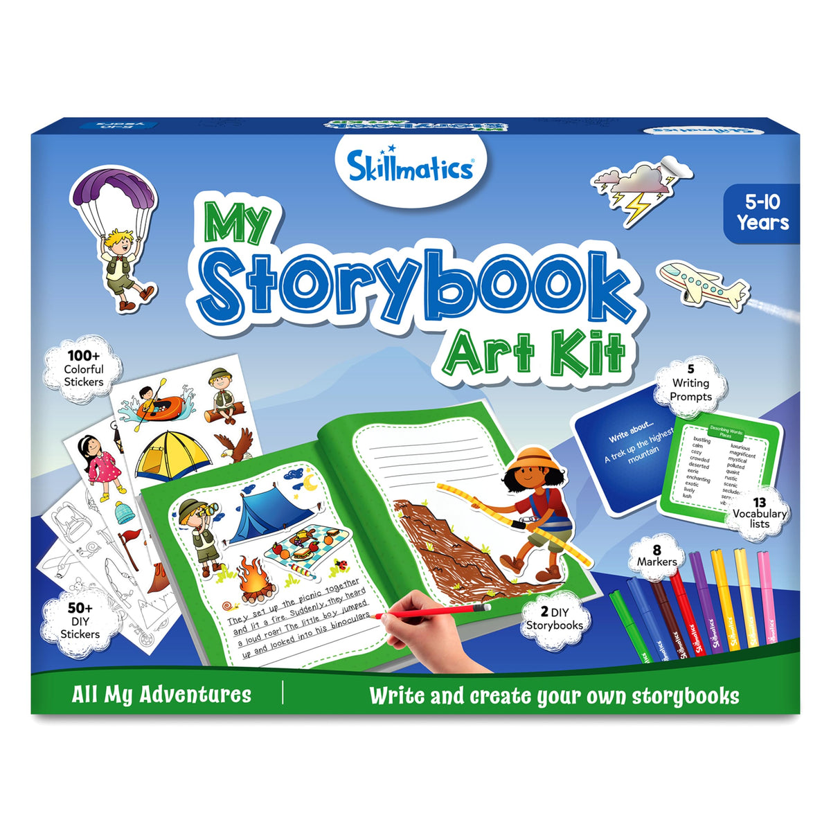 Skillmatics Storybook Art Kit – Unicorns & Princesses, Craft & Writing Kit