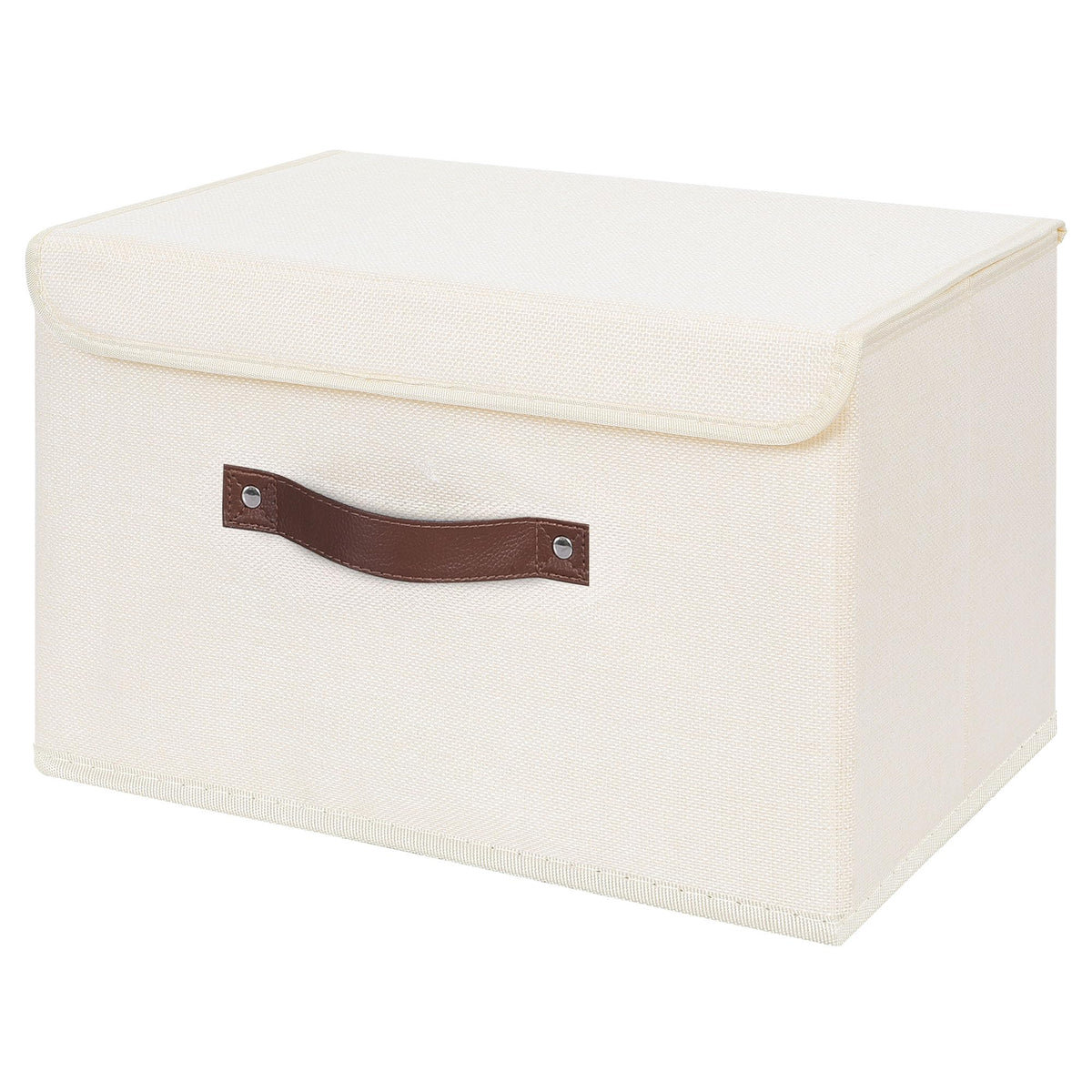 ANMINY Fabric Storage Box Bins with Lids, Green, 10"x8"x7"