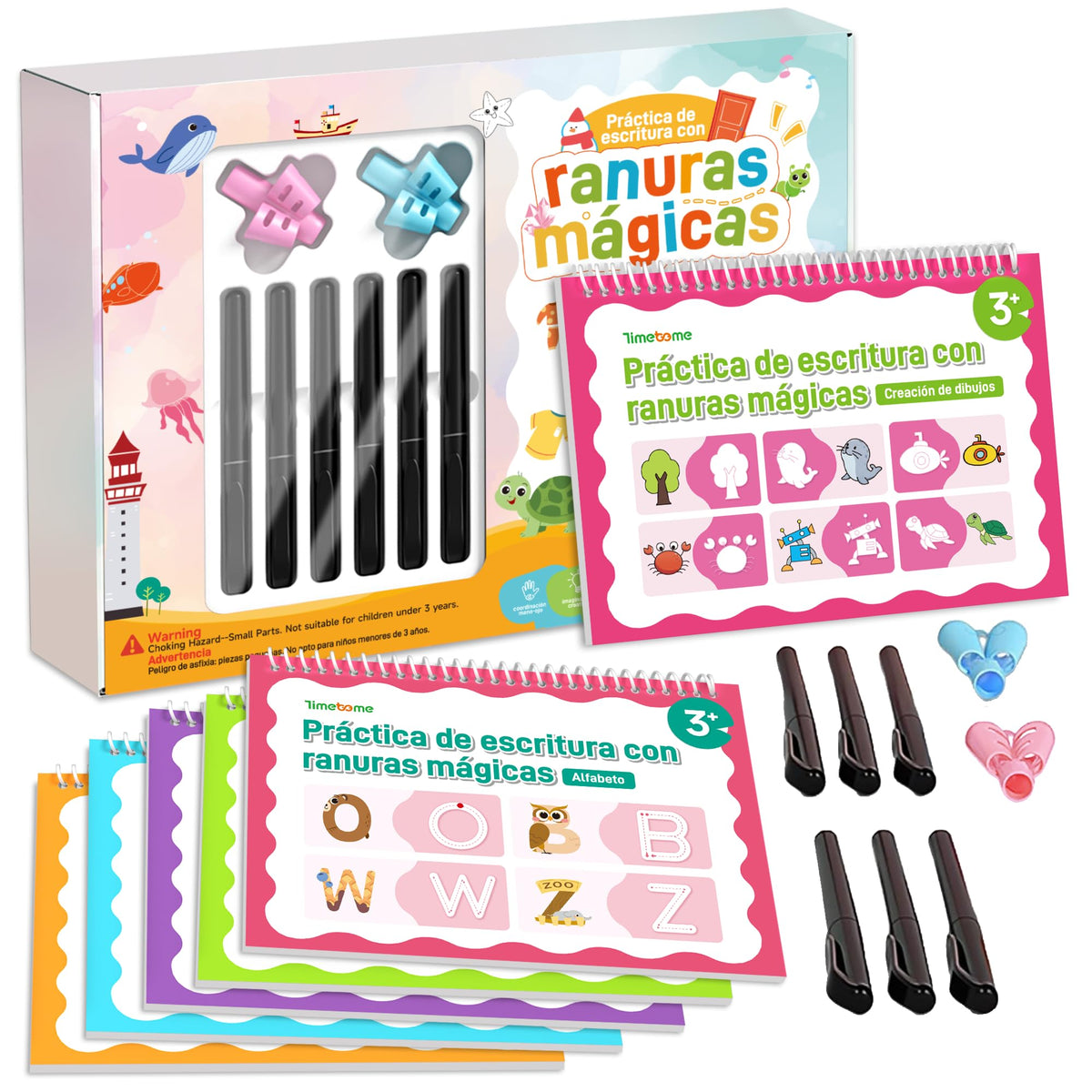 Large Magic Grooved Writing Books for Kids Ages 3-8