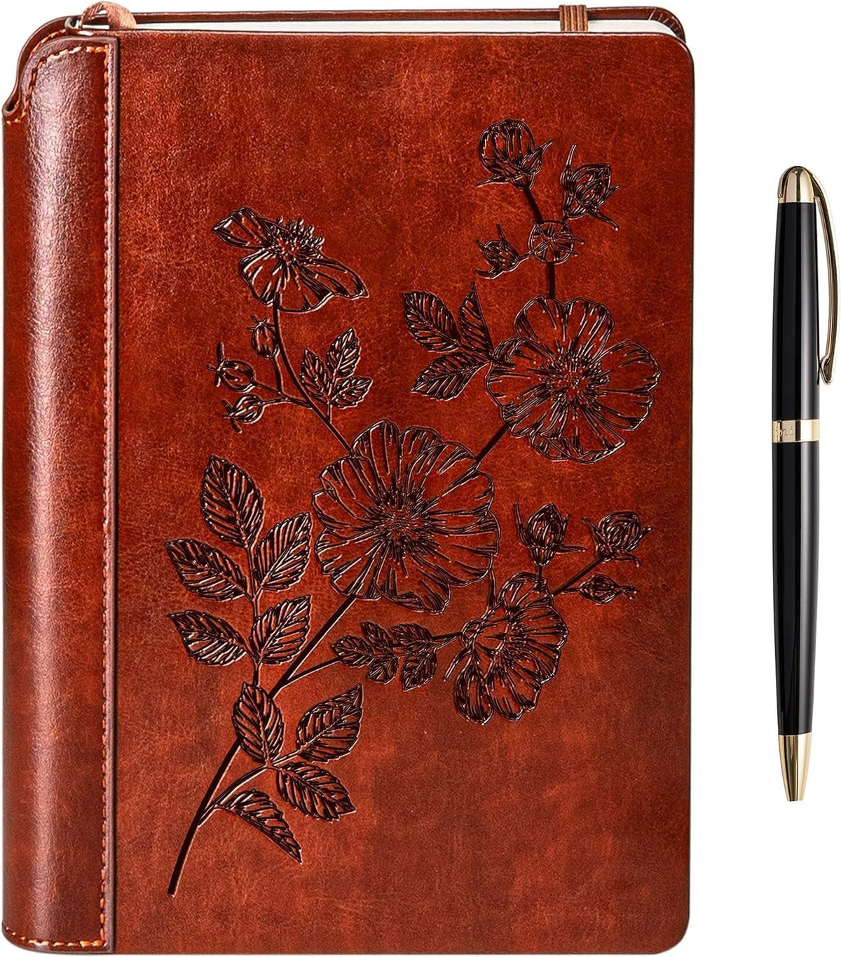 SETTINI® Vegan Leather Journal Gift Set with Pen 192 Pages, Compass