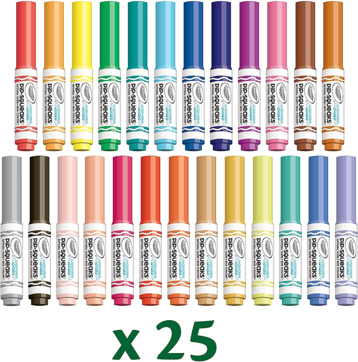 Crayola Pip-Squeaks Washable Markers 65ct, Coloring Art Supplies for Kids