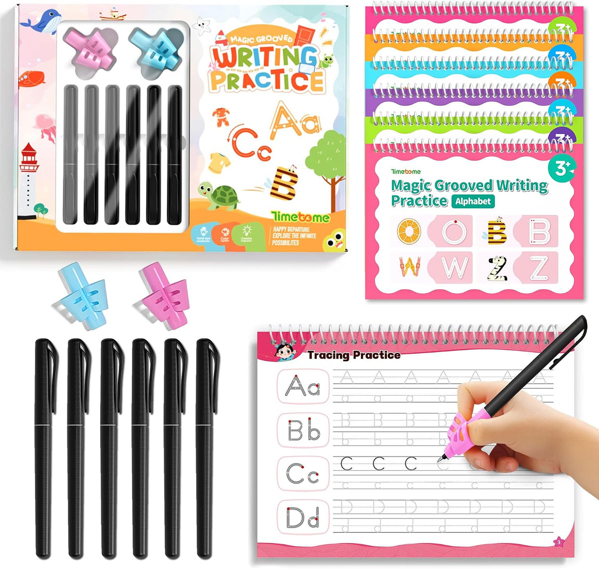 Magic Grooved Writing Practice for Kids, Grooved Writing Books