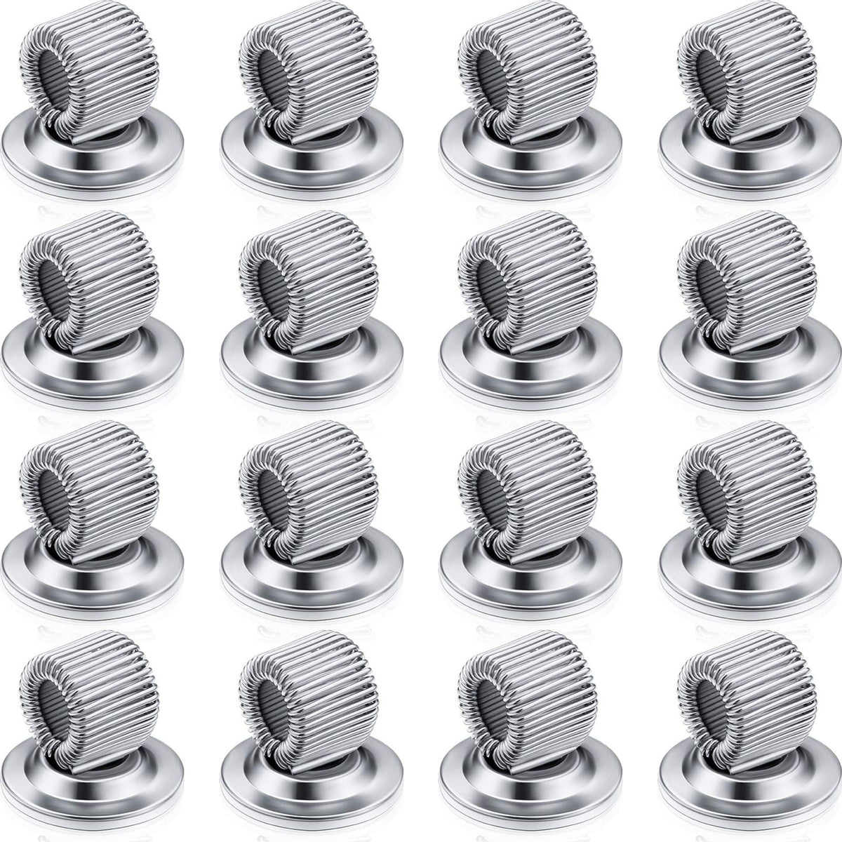 Outus 10 Pcs Black Pen Holder Clip Steel Pen Holder Self Adhesive Organizer