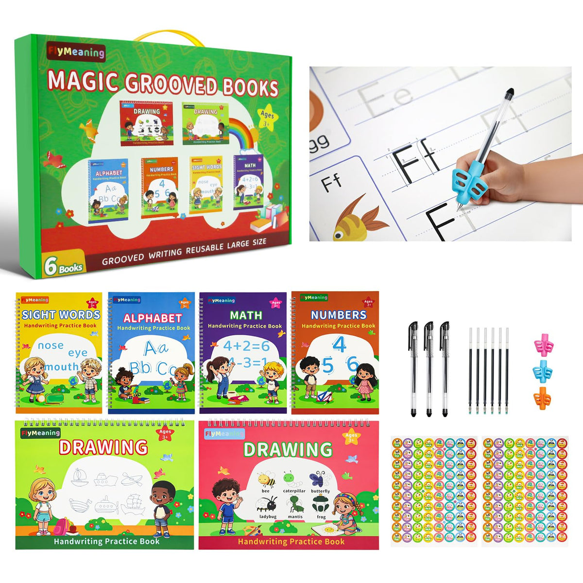 Magic Grooved Writing Practice for Kids Ages 3-5