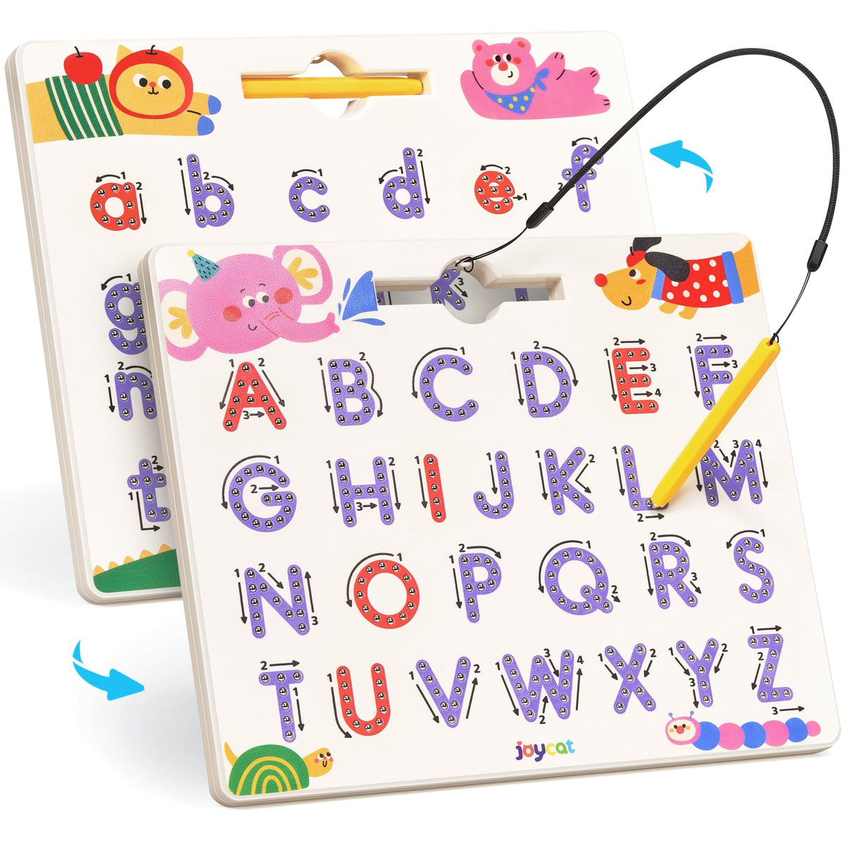 JoyCat Magnetic Letter and Number Tracing Board Set, ABC and Numbers 1-20