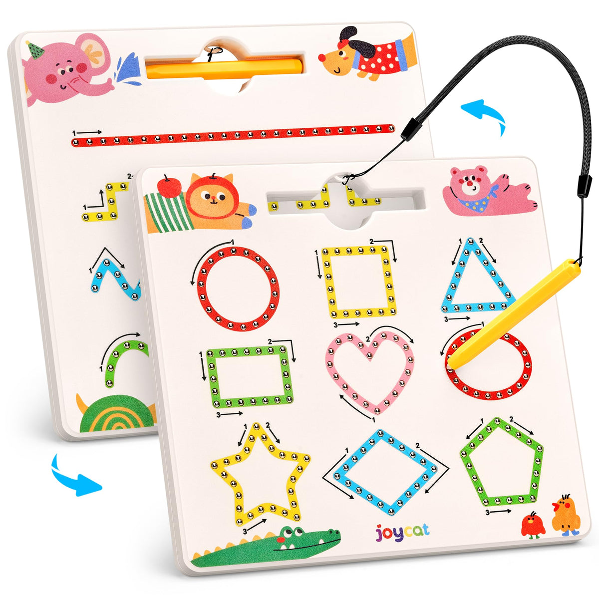 JoyCat Magnetic Letter and Number Tracing Board Set, ABC and Numbers 1-20
