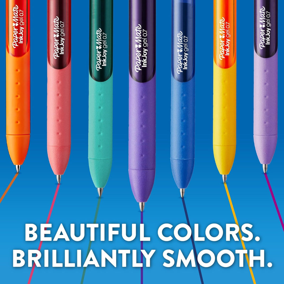 Paper Mate InkJoy Gel Pens, Fine Point (0.5mm), Assorted Colors, 14 Count - Back to School, Teacher Supplies, Writing, Journaling