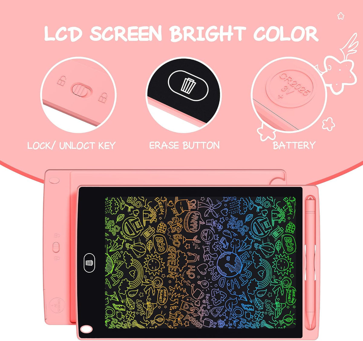 Party Favors for Kids, 20 Pack 8.5 Inch LCD Writing Tablet for School Classroom Rewards, Bulk Birthday Gifts for Boys & Girls Age 3-8, Mess-Free Travel Toys for Toddlers & Preschool Learning