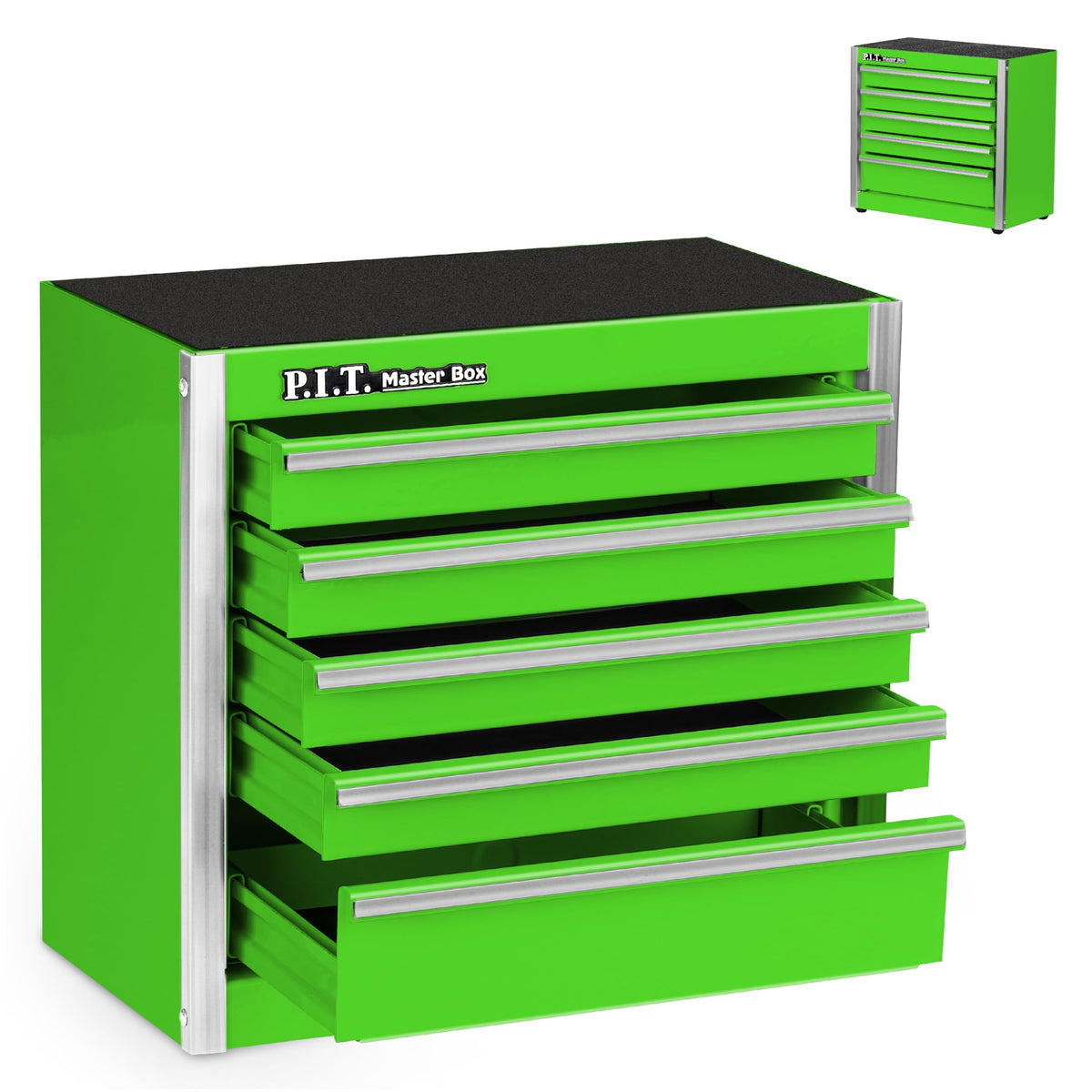 P.I.T. Mini Tool Box,3 Drawers Small Metal Toolbox for Tools Storage,White