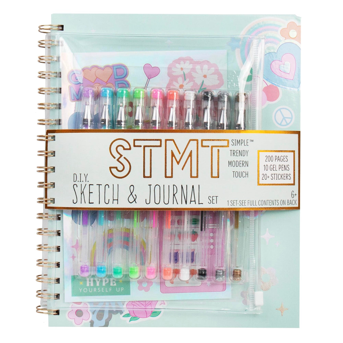 STMT D.I.Y.Journal Set, Stationary Kit with Notebook for Writing and Drawing, DIY for Girls Ages 8+, Dreamers Become Doers