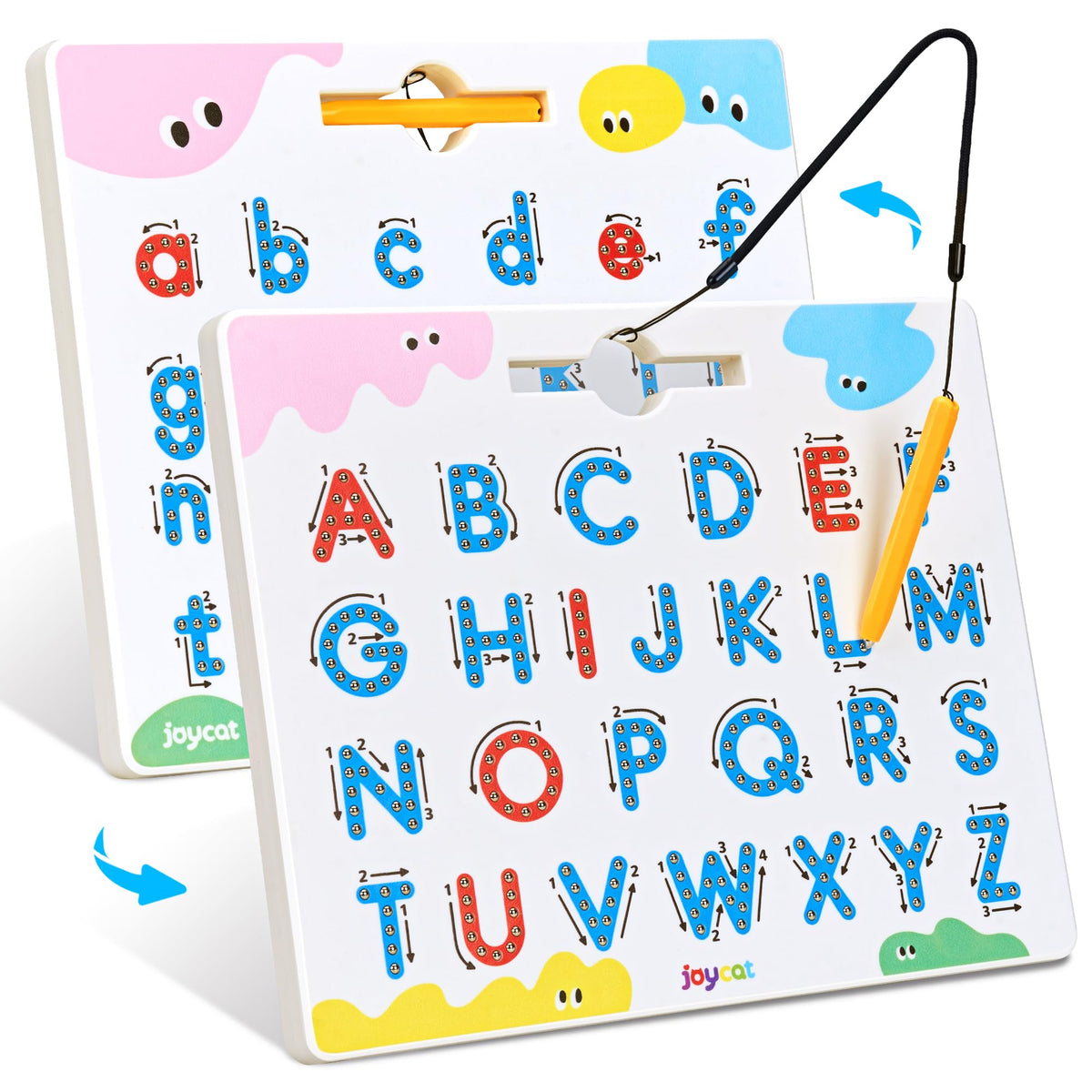 JoyCat Magnetic Letter and Number Tracing Board Set, ABC and Numbers 1-20