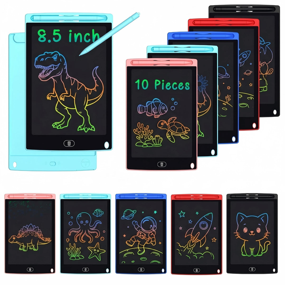Party Favors for Kids, 20 Pack 8.5 Inch LCD Writing Tablet for School Classroom Rewards, Bulk Birthday Gifts for Boys & Girls Age 3-8, Mess-Free Travel Toys for Toddlers & Preschool Learning