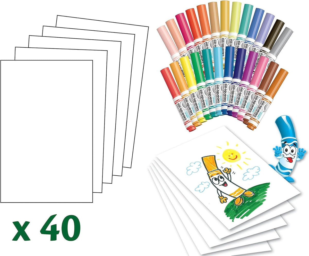 Crayola Pip-Squeaks Washable Markers 65ct, Coloring Art Supplies for Kids