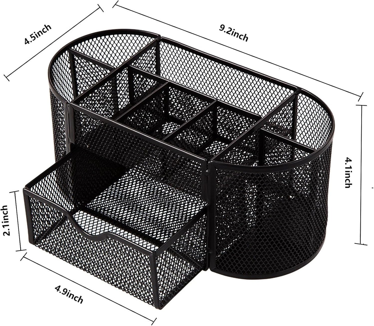 Comix Mesh Pen Holder, Desk Organizer for Home Office, Black