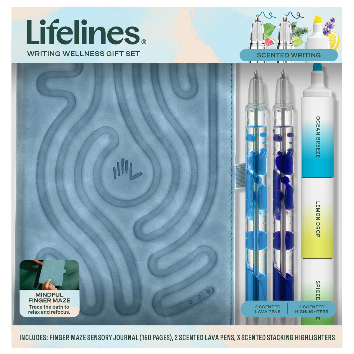 Lifelines Writing Wellness Gift Set - Aromatherapy & Sensory Immersion