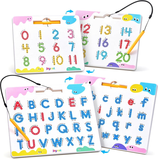 JoyCat Magnetic Letter and Number Tracing Board Set, ABC and Numbers 1-20