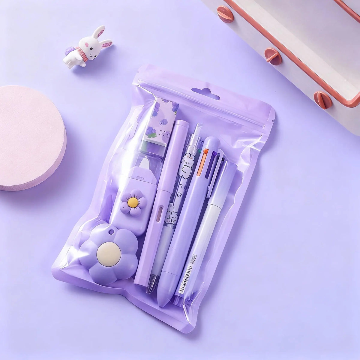 Cute Stationery Set, 1/2/4 Sets Writing Essentials Set, Pen Set, School Supplies Gift for Student & Stationery Supplies for Home School Office, School Classroom Supplies, Homeschool Supplies, Study Supplies