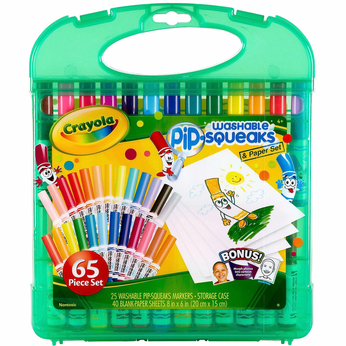 Crayola Pip-Squeaks Washable Markers 65ct, Coloring Art Supplies for Kids
