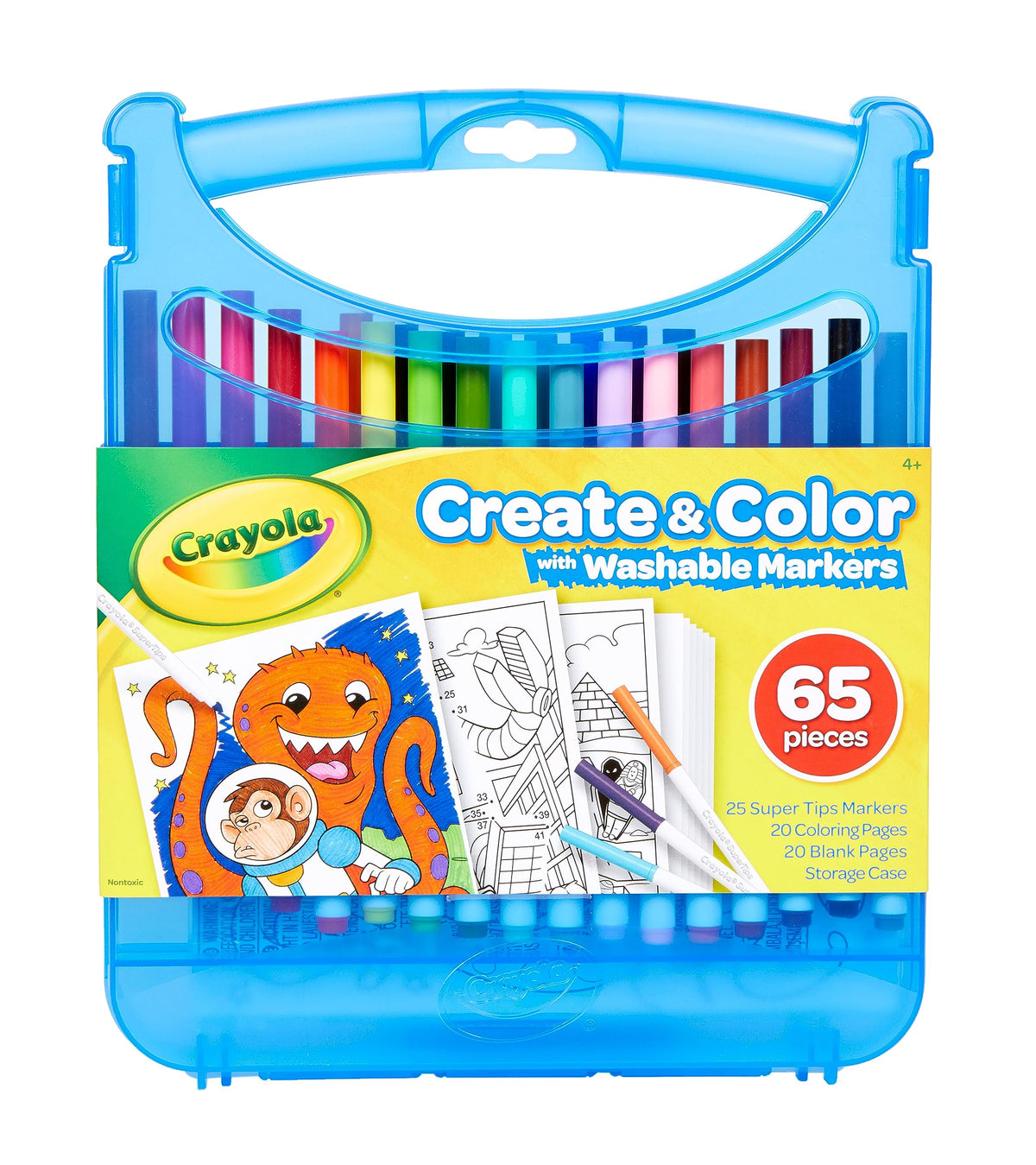 Crayola Pip-Squeaks Washable Markers 65ct, Coloring Art Supplies for Kids