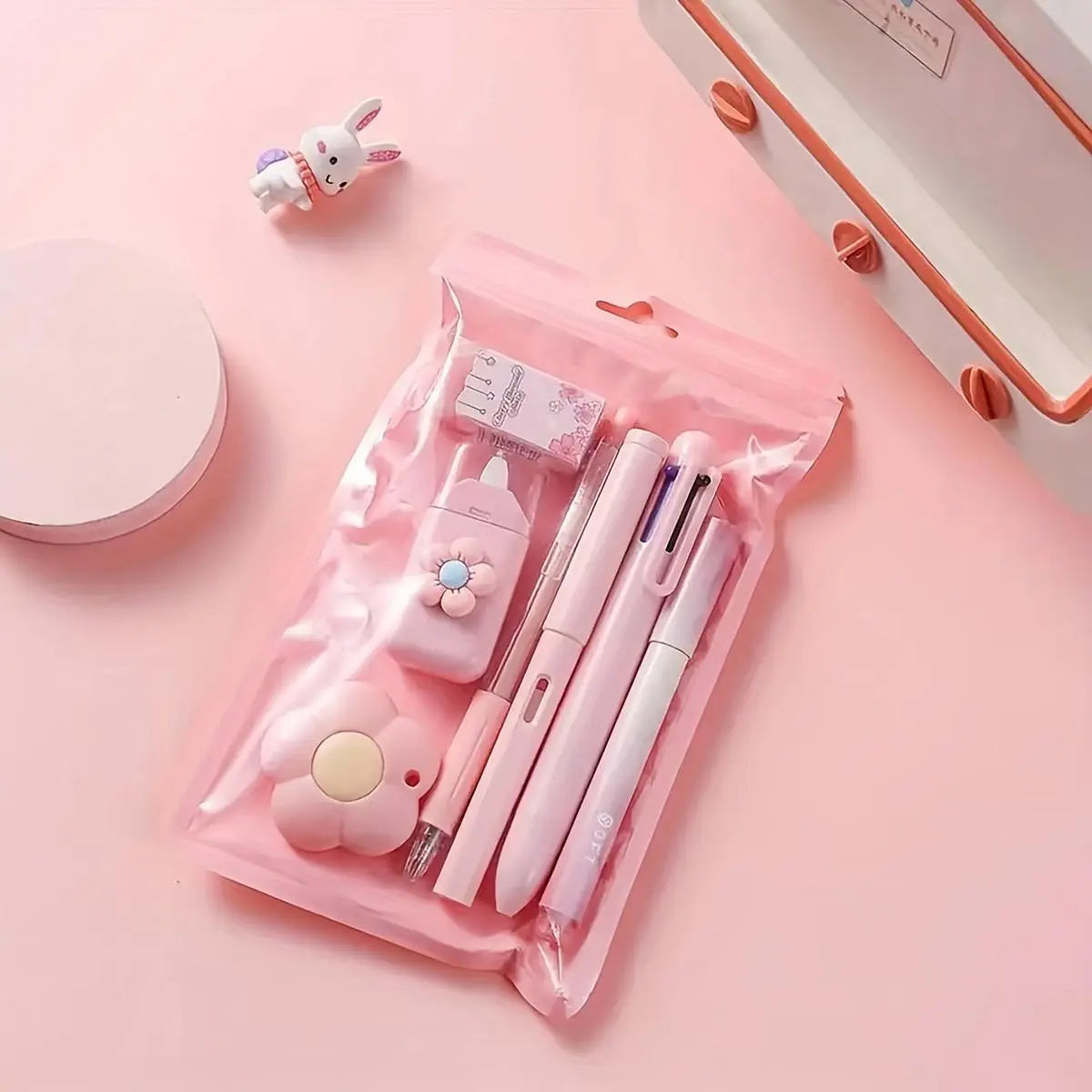 Cute Stationery Set, 1/2/4 Sets Writing Essentials Set, Pen Set, School Supplies Gift for Student & Stationery Supplies for Home School Office, School Classroom Supplies, Homeschool Supplies, Study Supplies